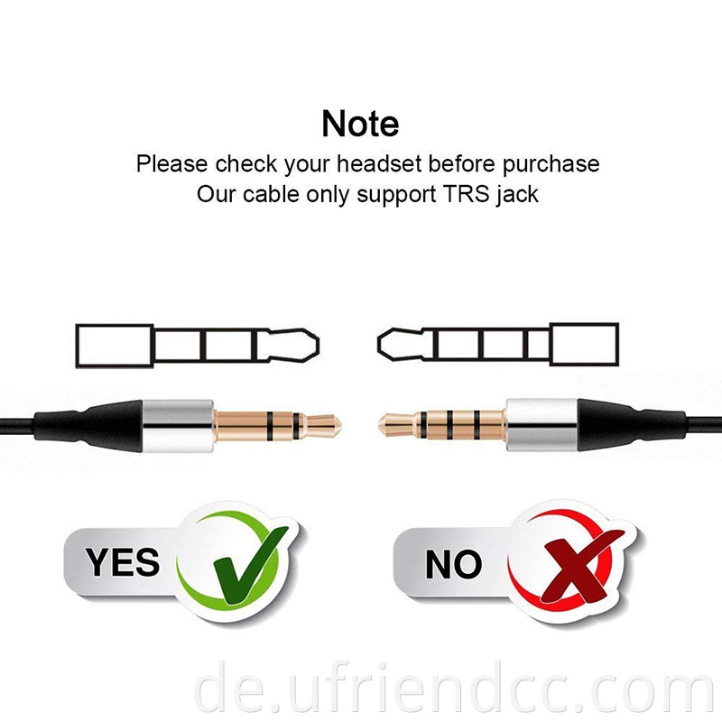 RJ9/RJ11 bis 2 Port 3,5 mm weibliches Headset -Adapterkabel für Telefon